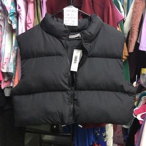 Shoedazzle Blk vest XL Adjustable waist